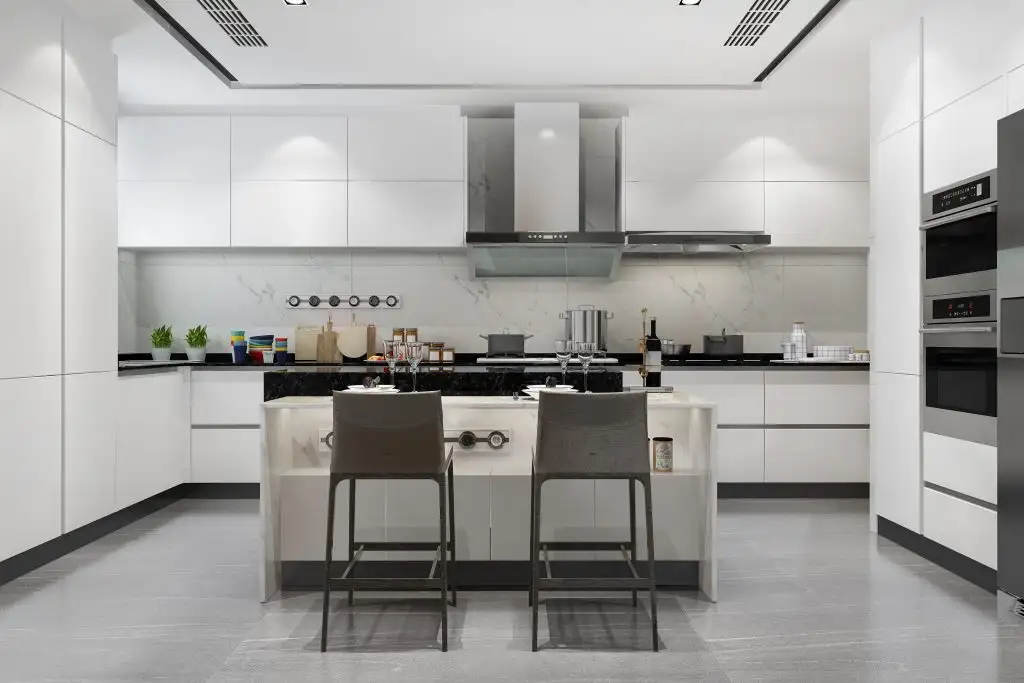Straight modular kitchen design